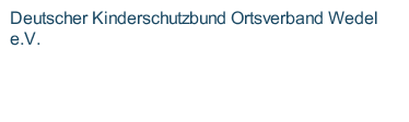 Deutscher Kinderschutzbund Ortsverband Wedel e.V.